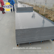 Jinbao 3mm 4mm piso gris 4x8ft PVC rígido hoja / PVC tablero de plástico